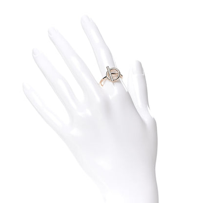 Hermes 18K Rose Gold Diamond PM Echappee Ring 52 6 2 of 6