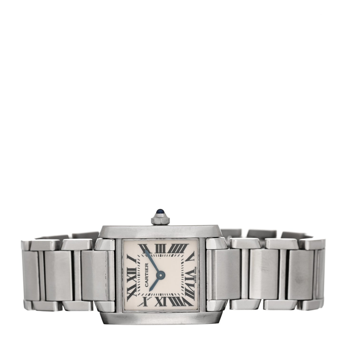 Stainless Steel 20mm Tank Francaise Quartz Watch