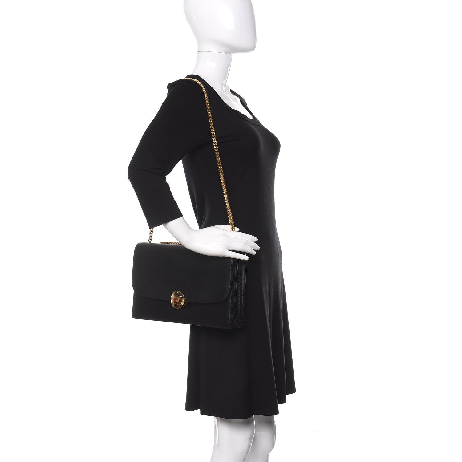 Marc Jacobs Calfskin Big Trouble Chain Bag Black 2 of 19