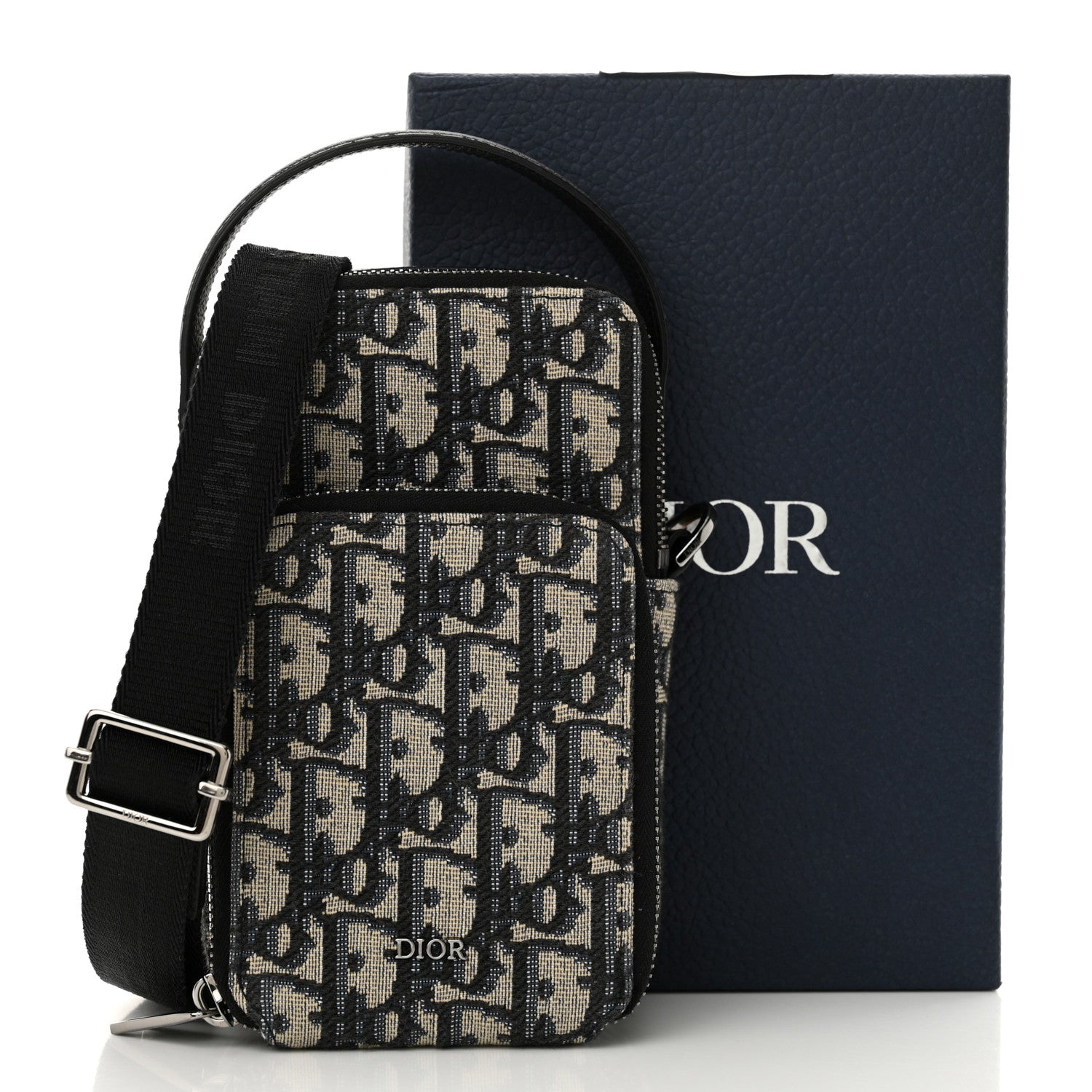 Christian Dior Oblique Micro Rider Pouch Blue 13 of 13