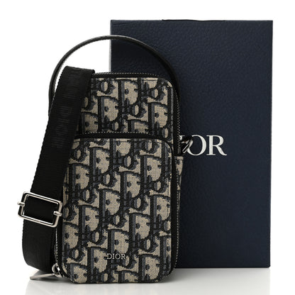 Christian Dior Oblique Micro Rider Pouch Blue 13 of 13