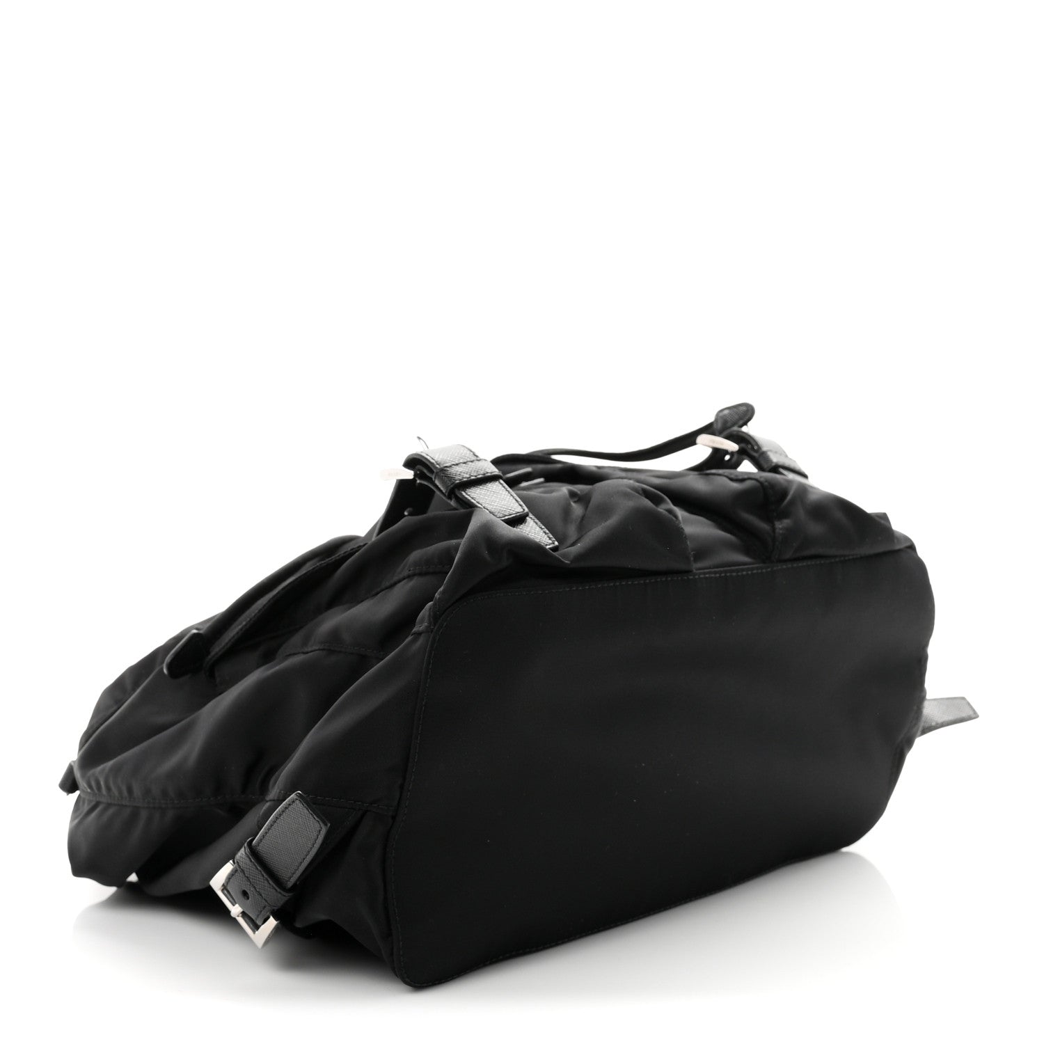 Prada Re-Nylon Saffiano Medium Backpack Black 1943442 – FASHIONPHILE