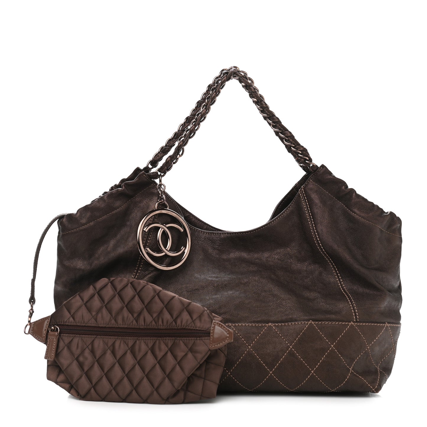 Metallic Calfskin Baby Coco Cabas Bronze