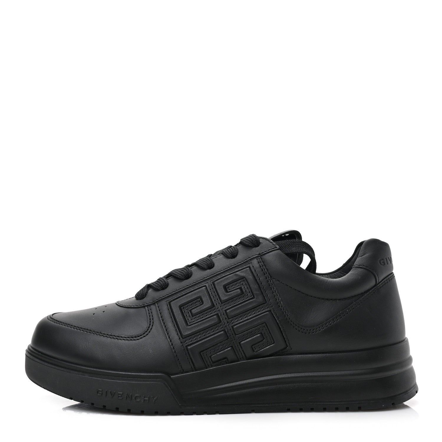 Givenchy Calfskin Women G4 Low Top Sneakers 37.5 Black 1 of 9
