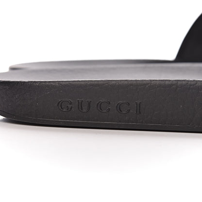 Gucci X SEGA Supreme Canvas GUCCY Stars Womens Slide Sandals 40 Black Gold 8 of 8