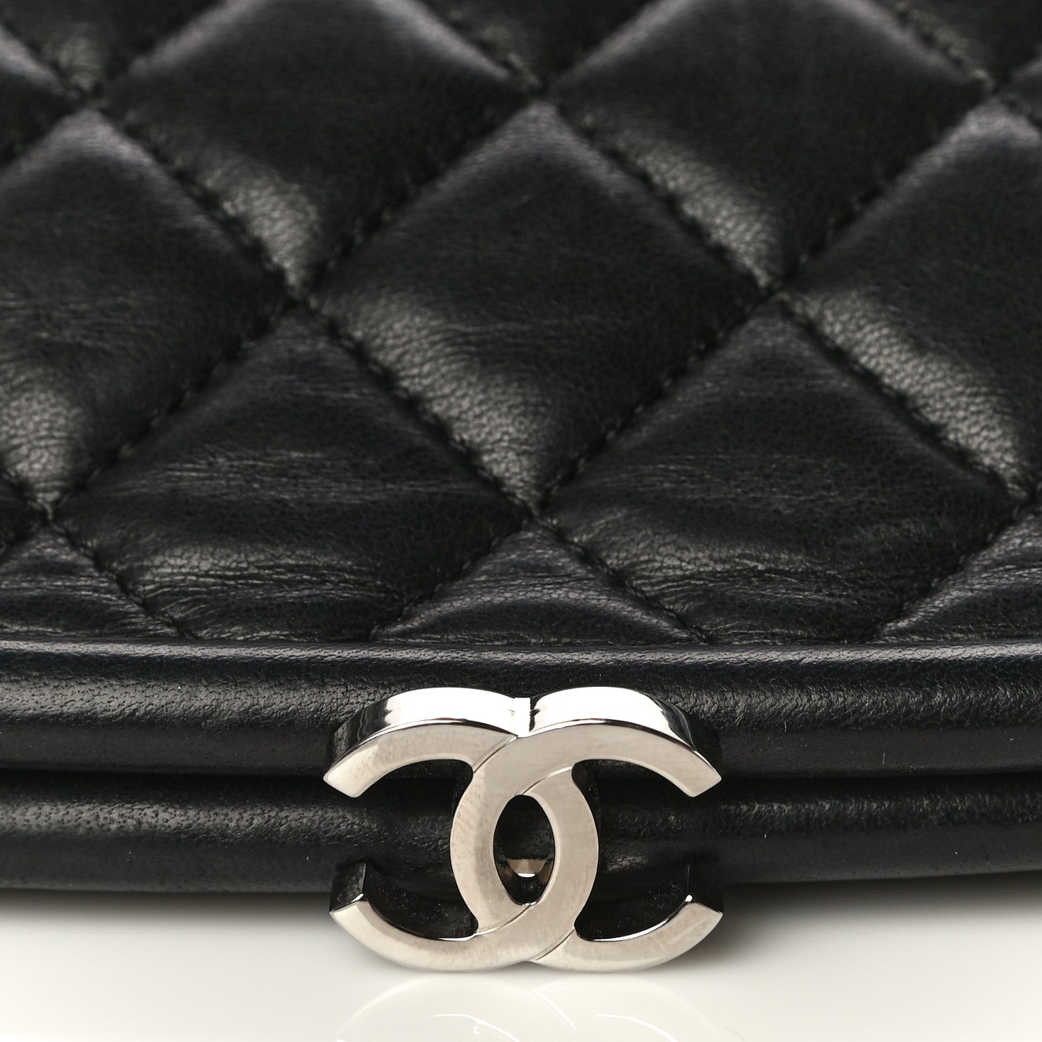 Chanel Lambskin Quilted Timeless Clutch Black 14 of 17