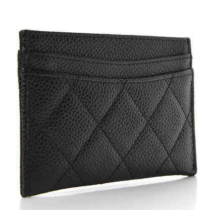 Chanel Caviar Quilted Card Holder Black 3 of 9