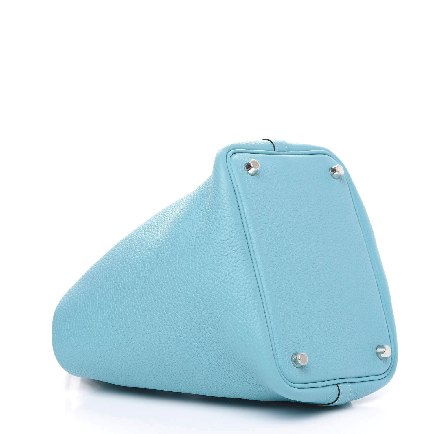 Hermes Taurillon Clemence Picotin Lock 18 PM Bleu Atoll 3 of 9