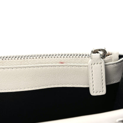 Saint Laurent Calfskin Bead Embellished Kate Monogram Tassel Chain Wallet White 17 of 22