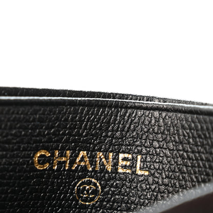 Chanel Calfskin Coco Button Card Holder Black 6 of 11