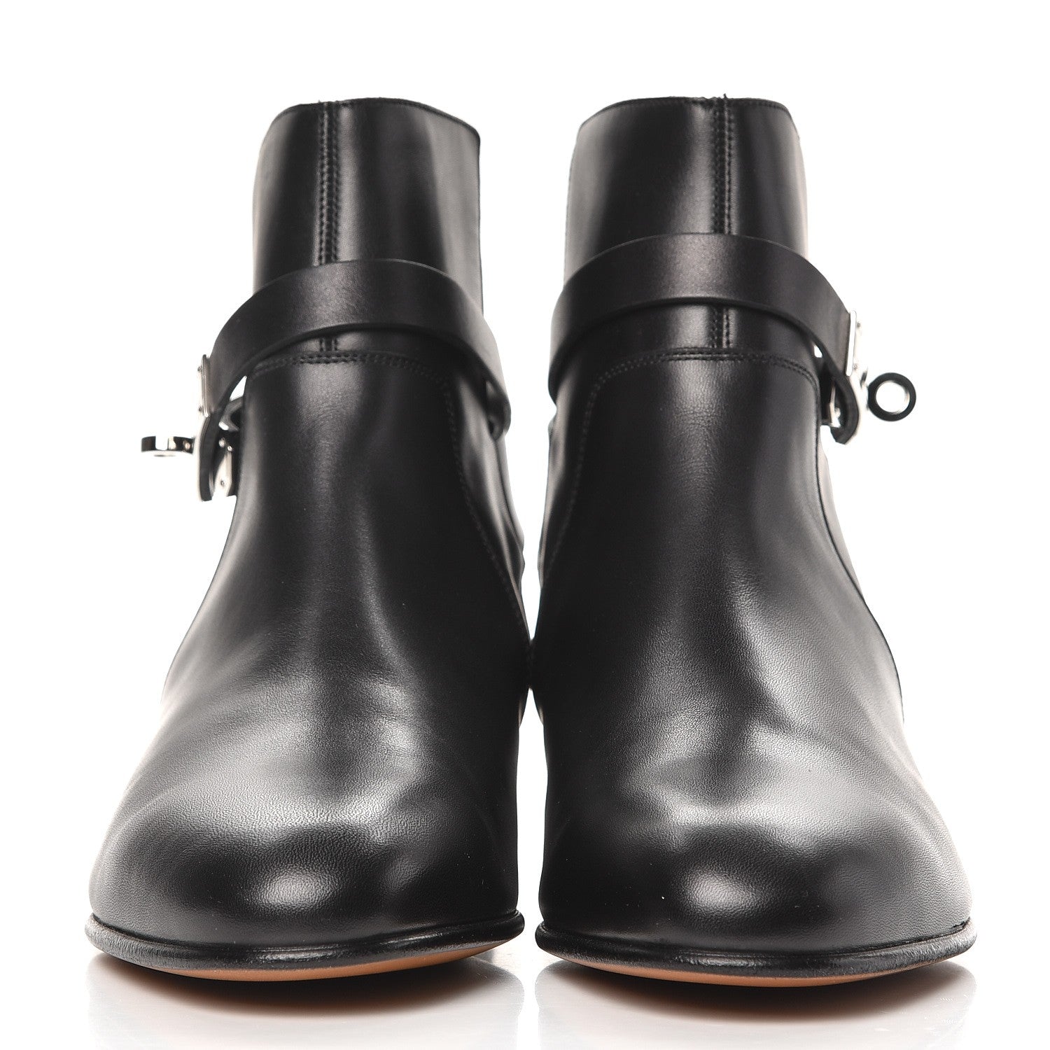 Hermes Calfskin Neo Low Boots 38.5 Black 2 of 7