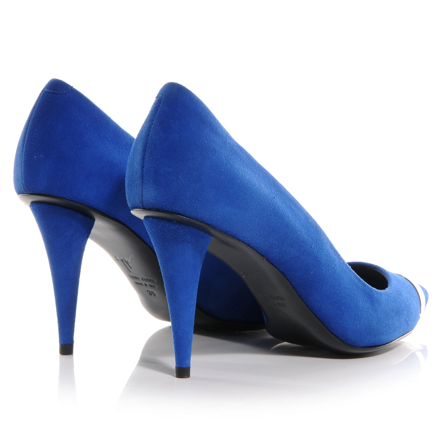 GIUSEPPEZANOTTISuedePointedCapToeKleinPumpsBlue38