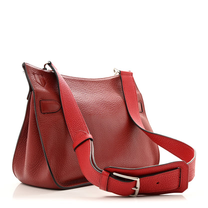 Hermes Taurillon Clemence Bi-Color Jypsiere 31 Rouge H Rouge Casaque 3 of 15
