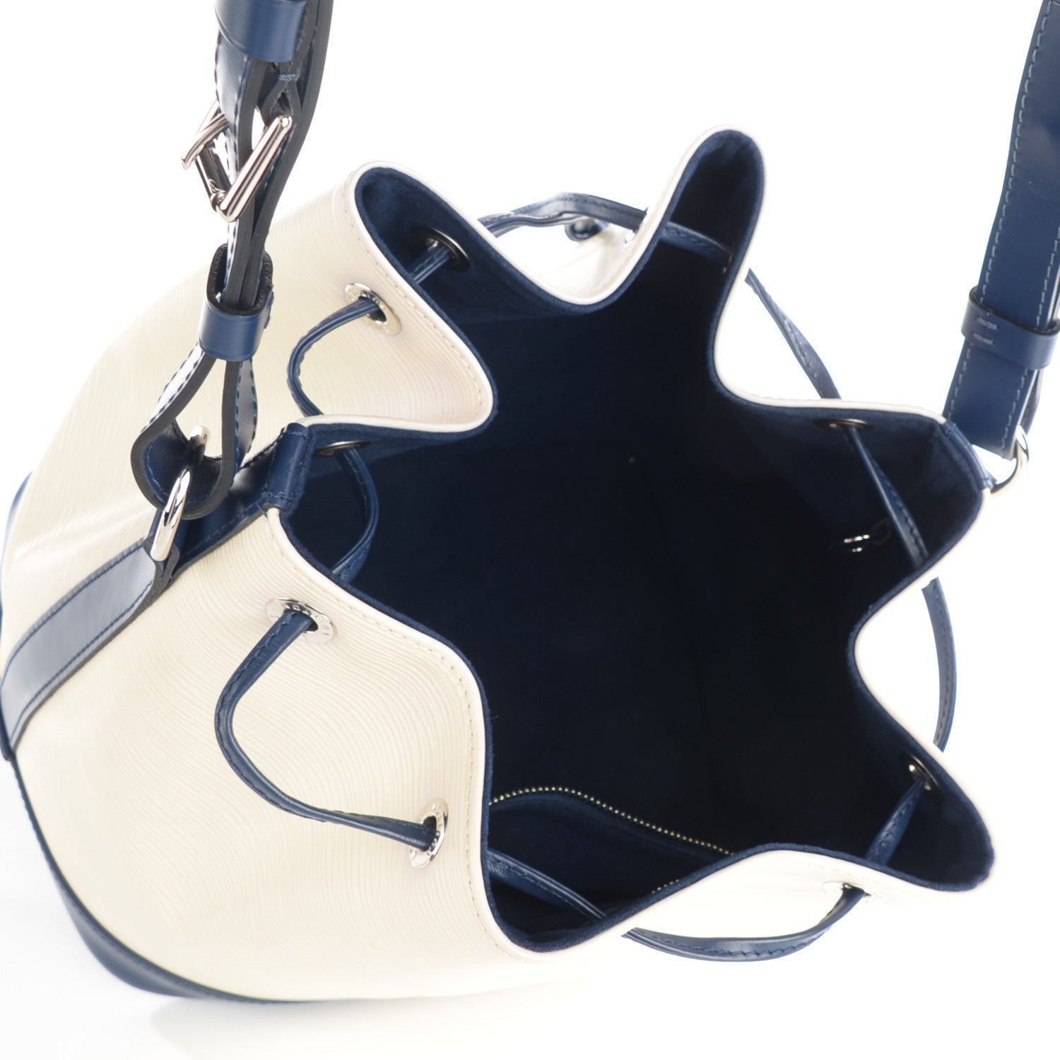 Louis Vuitton Epi Petit Bi-Color Noe Ivory Indigo 7 of 7