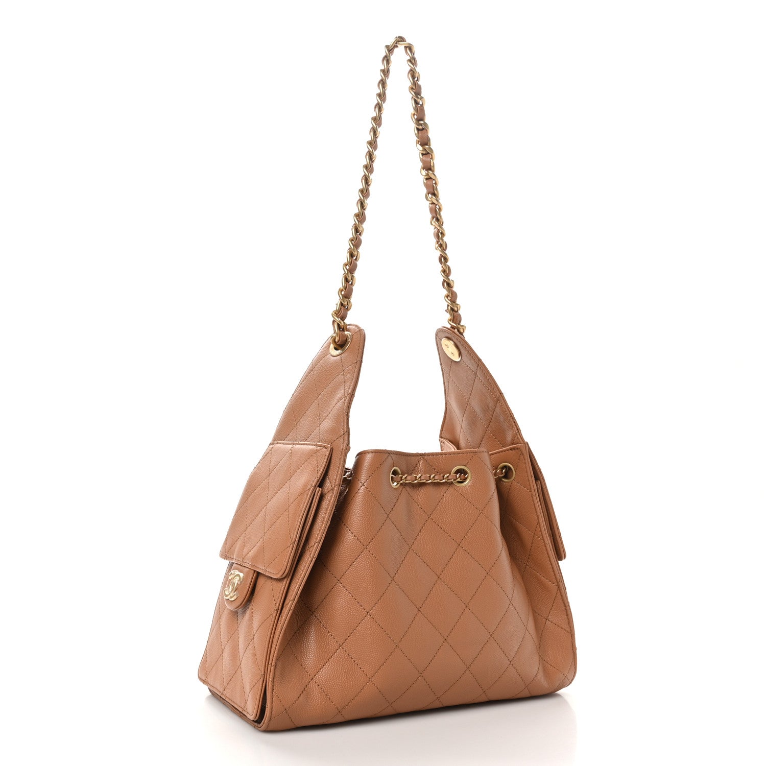 Chanel Caviar Quilted Small Chanel 25 Handbag Brown 3 of 10