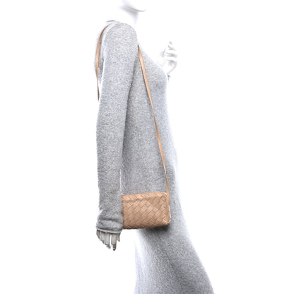 Bottega Veneta Nappa Intrecciato Nodini Mini Crossbody Almond 2 of 12