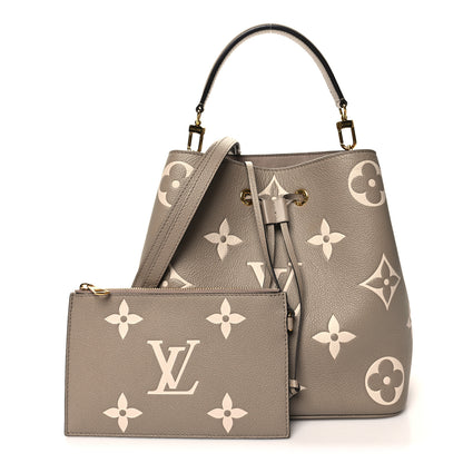 Louis Vuitton Empreinte Monogram Giant Neonoe MM Tourterelle Creme 3 of 12
