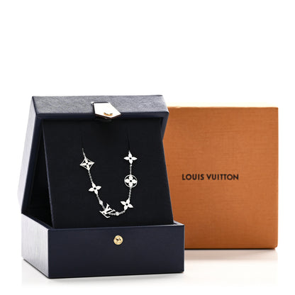 Louis Vuitton 18K White Gold Diamond Idylle Blossom Monogram Bracelet 4 of 4