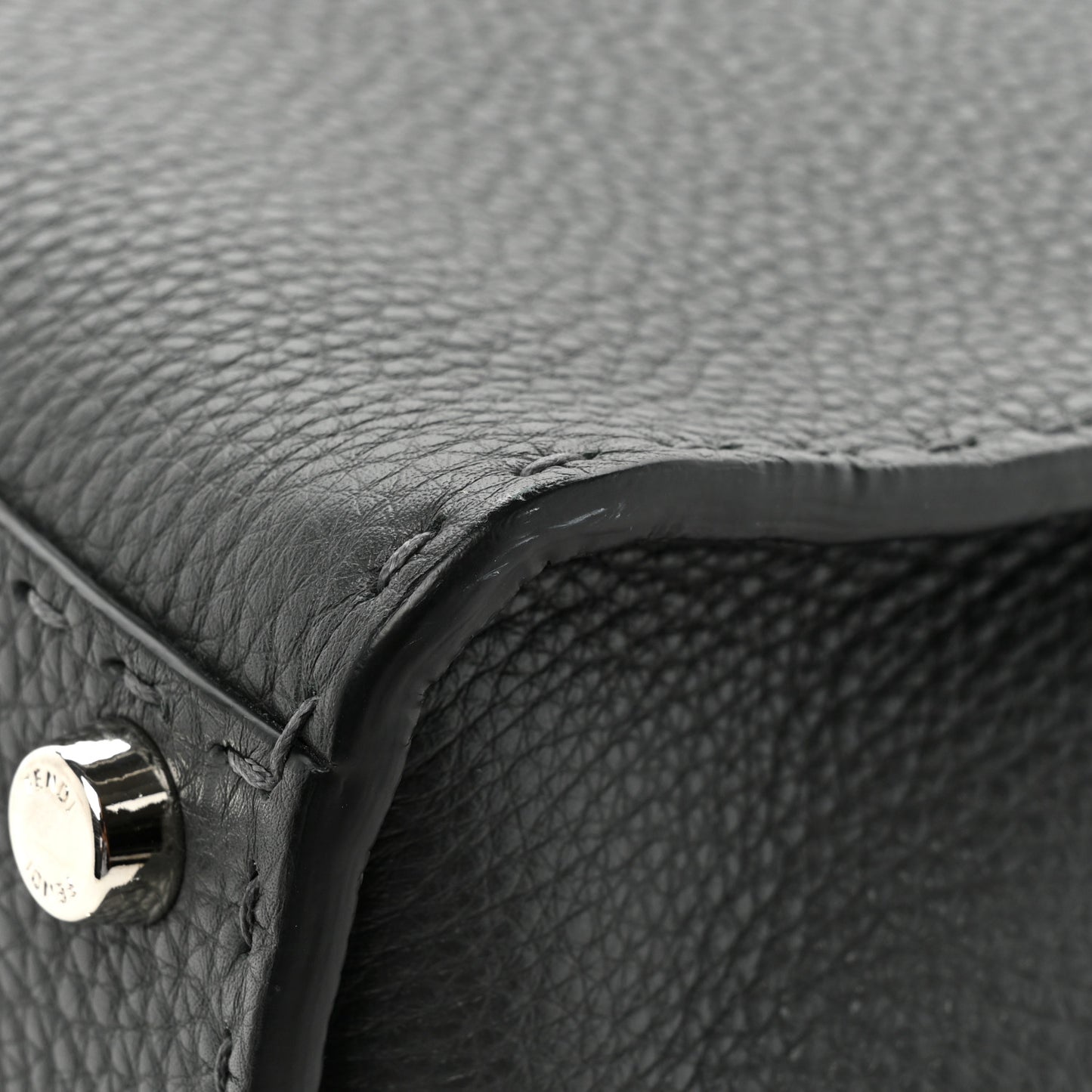 Cuoio Romano Selleria Bi-Color Medium Peekaboo Iconic Satchel Asfalto Latte