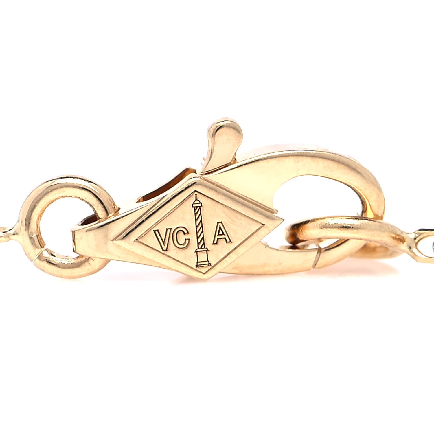 Van Cleef & Arpels 18K Yellow Gold Mother of Pearl Sweet Alhambra Butterfly Bracelet 4 of 6