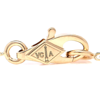 Van Cleef & Arpels 18K Yellow Gold Mother of Pearl Sweet Alhambra Butterfly Bracelet 4 of 6