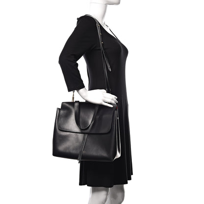 Mansur Gavriel Calfskin Lady Bag Black Flamma 2 of 14