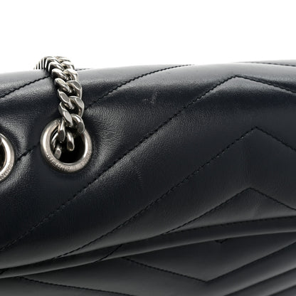 Saint Laurent Calfskin Y Quilted Monogram Medium Loulou Chain Satchel Medium Blue 20 of 20