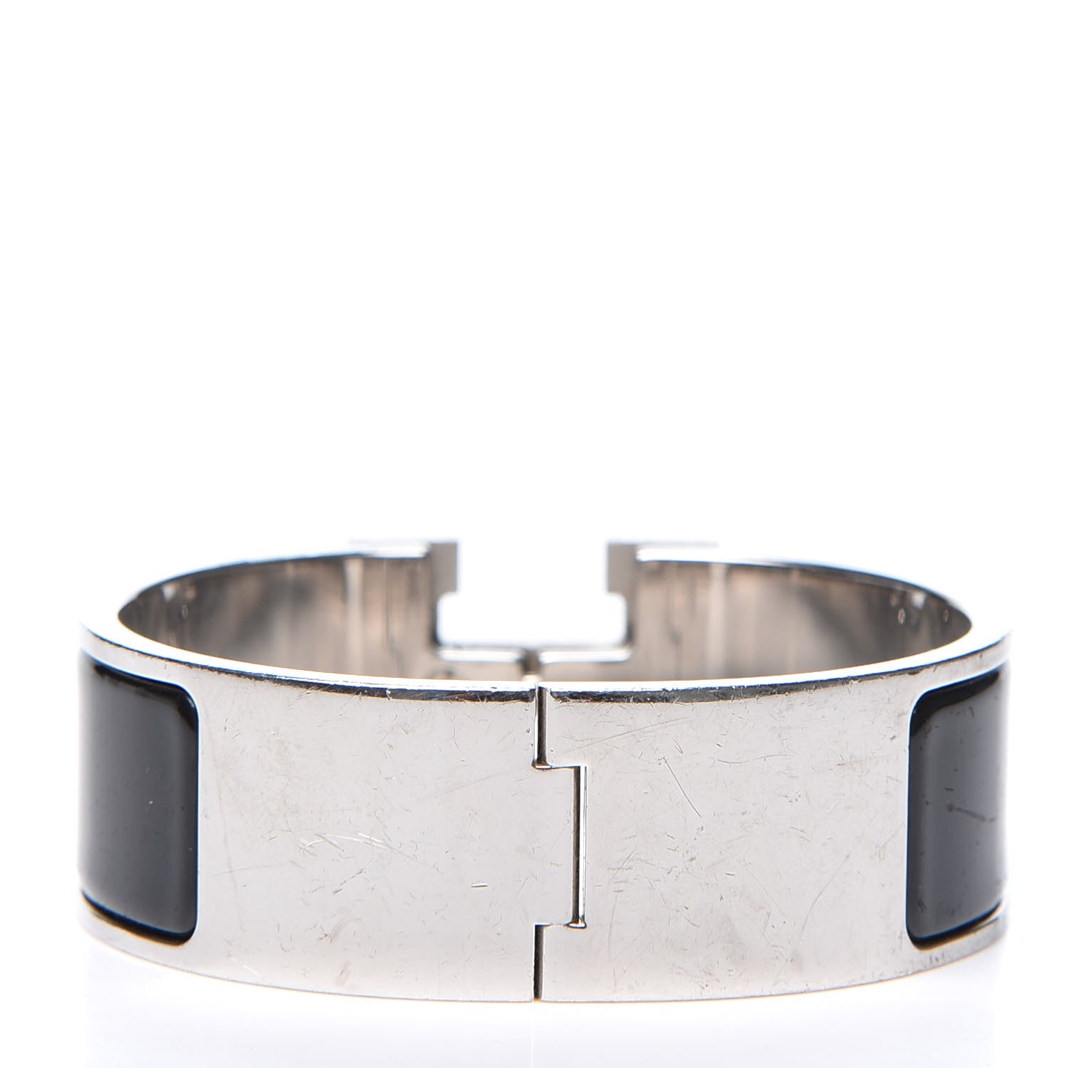 Hermes Enamel Wide Clic Clac H Bracelet PM Black 2 of 4