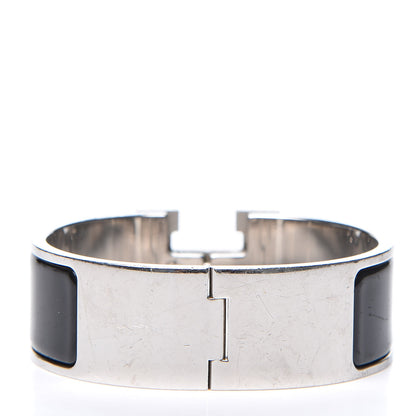 Hermes Enamel Wide Clic Clac H Bracelet PM Black 2 of 4
