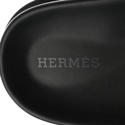 Hermes Calfskin Womens Chypre Sandals 37 White 7 of 8