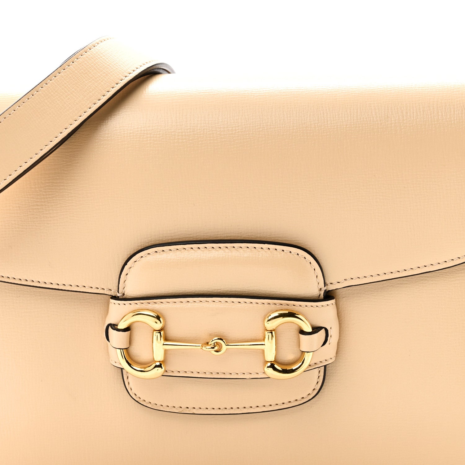 Gucci Azalea Calfskin Horsebit 1955 Shoulder Bag Bubble Tea 8 of 10