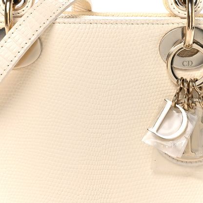 Christian Dior Lizard Mini Lady Dior Latte 8 of 10
