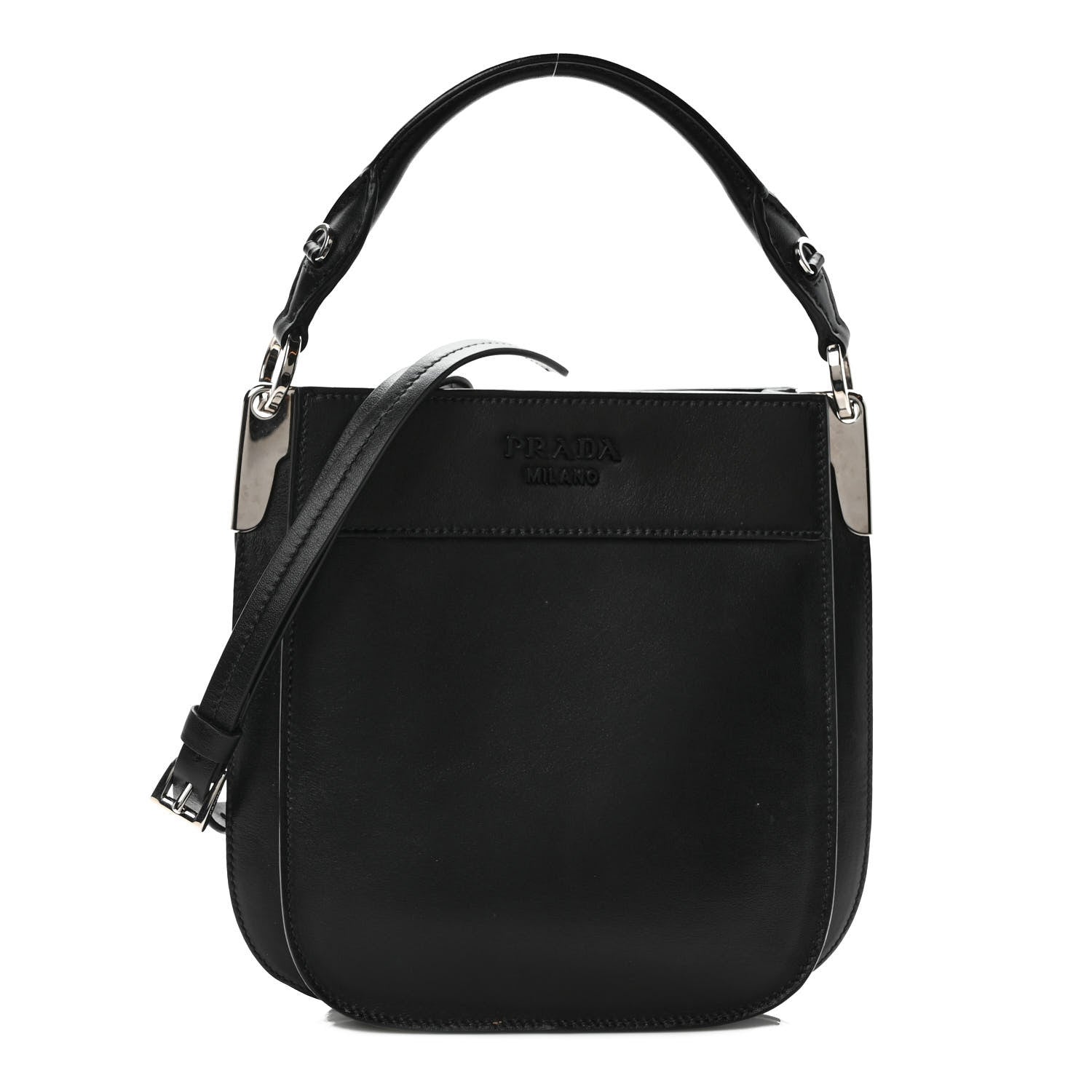 Prada City Calfskin Small Margit Bag Black 1 of 9