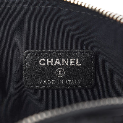 Chanel Patent Quilted Cosmetic Case Black 6 of 7