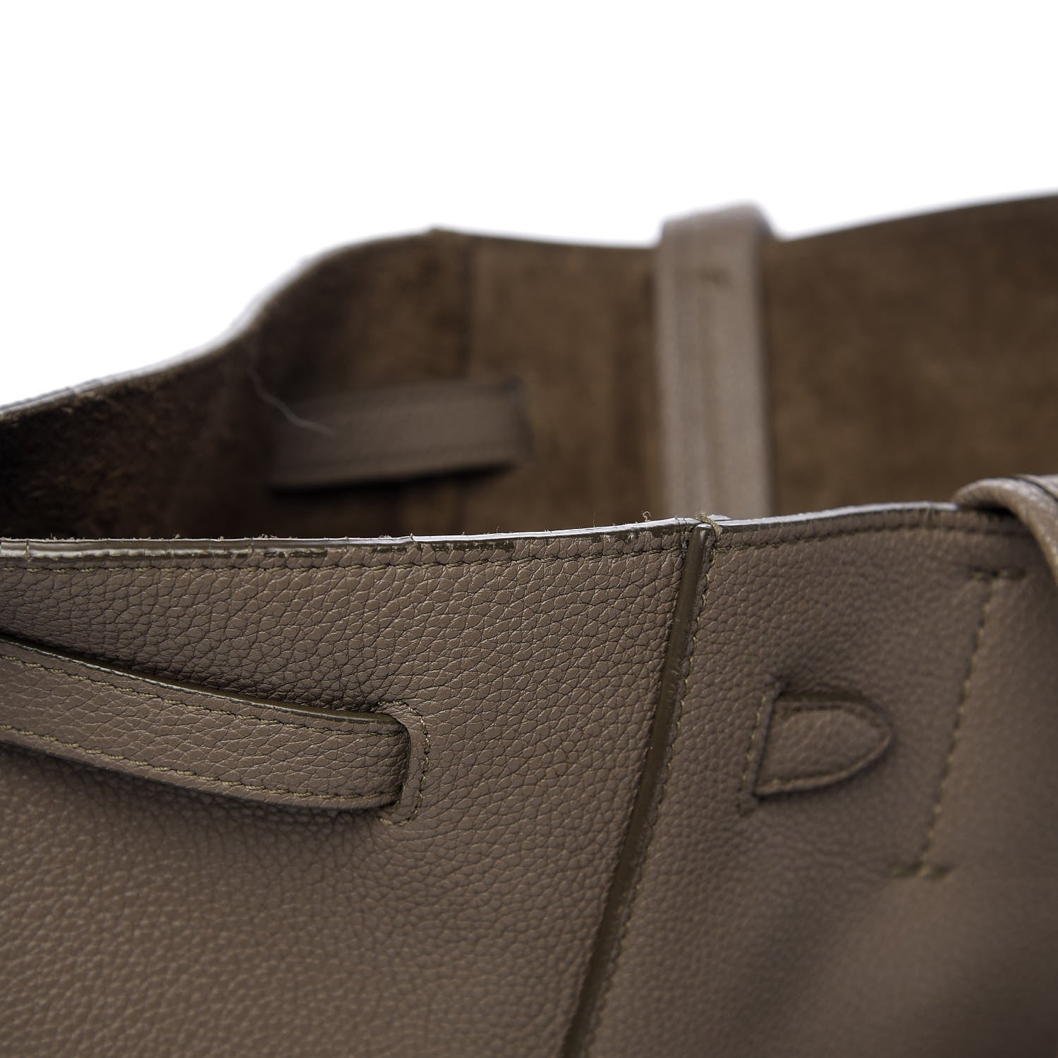 Celine Soft Grained Calfskin Medium Belt Cabas Phantom Taupe 15 of 15