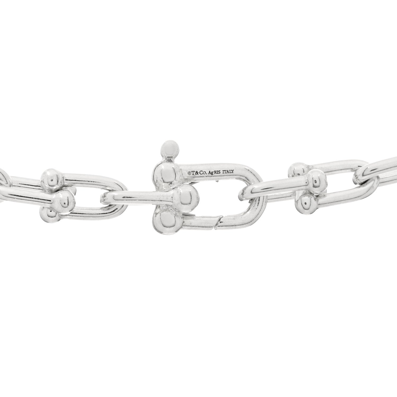 Tiffany Sterling Silver Medium HardWear Link Necklace 3 of 3