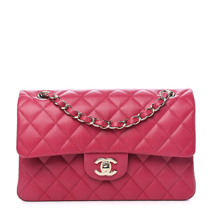 Chanel Caviar Quilted Small Double Flap Dark Pink 1 of 4