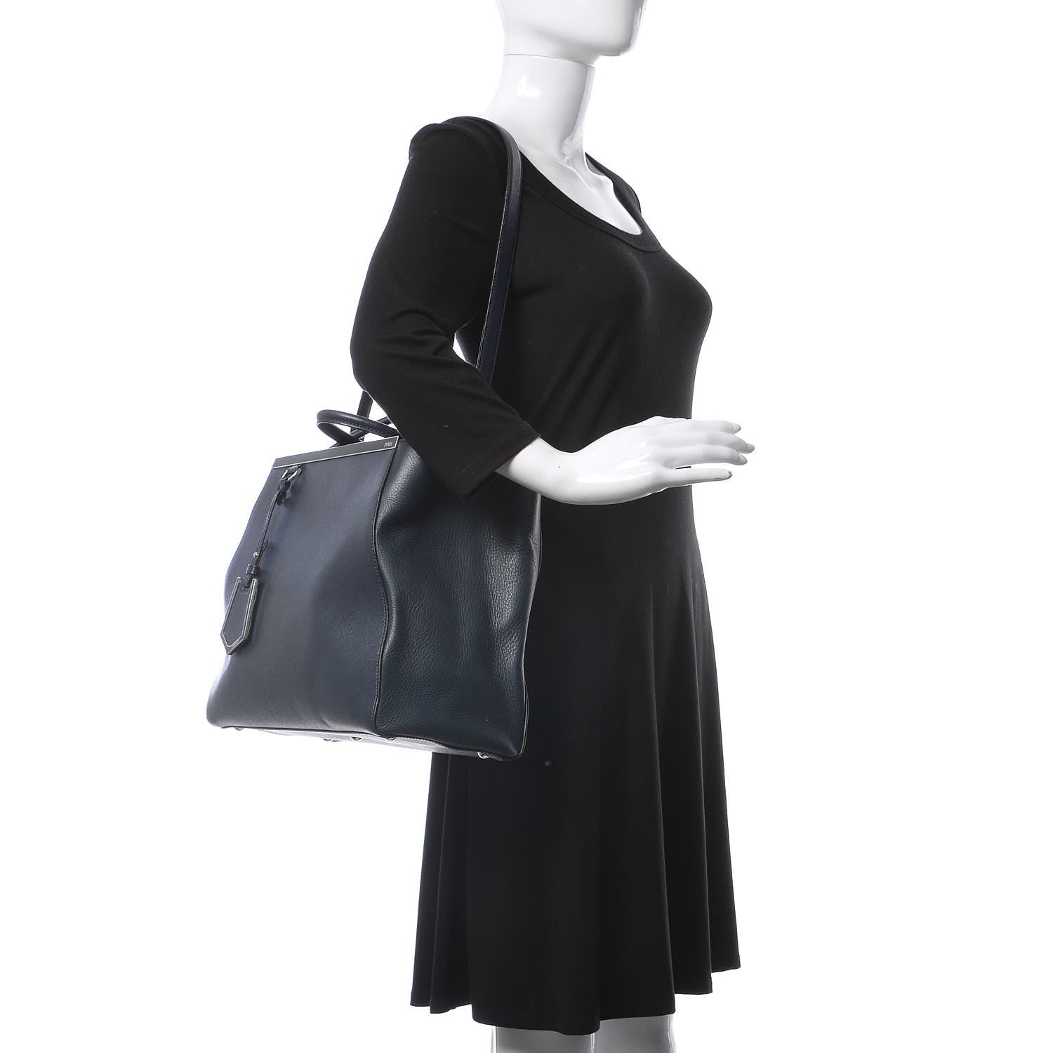 Fendi Vitello Elite Regular 2Jours Tote Lavagna 2 of 18