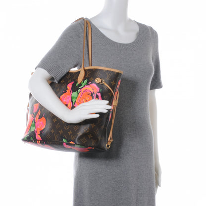 Louis Vuitton Monogram Roses Neverfull MM 2 of 7