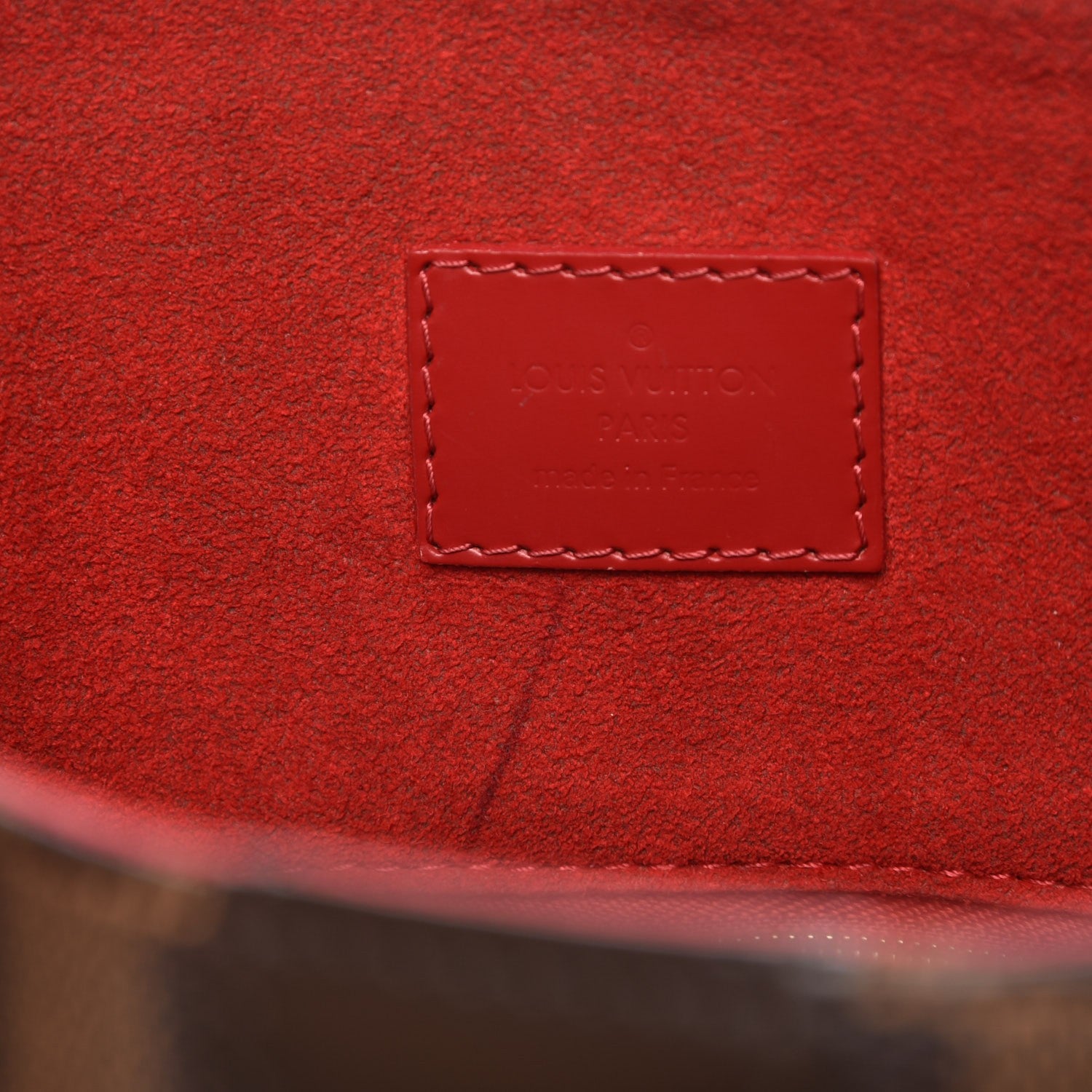 Louis Vuitton Damier Ebene Caissa Hobo Cherry 6 of 9