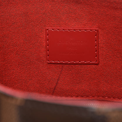 Louis Vuitton Damier Ebene Caissa Hobo Cherry 6 of 9