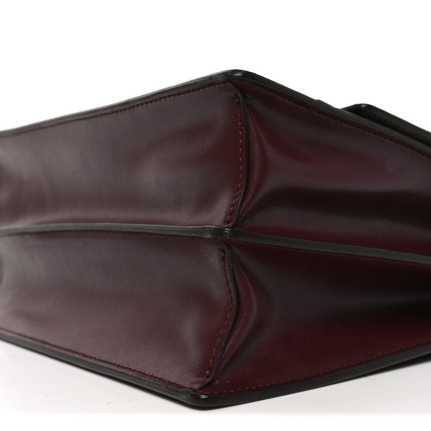 Fendi Vitello Pelo Dolce Liberty Lucido Sfumato Leopard Kan I Shoulder Bag Grigio Marrone Bordeaux 10 of 10
