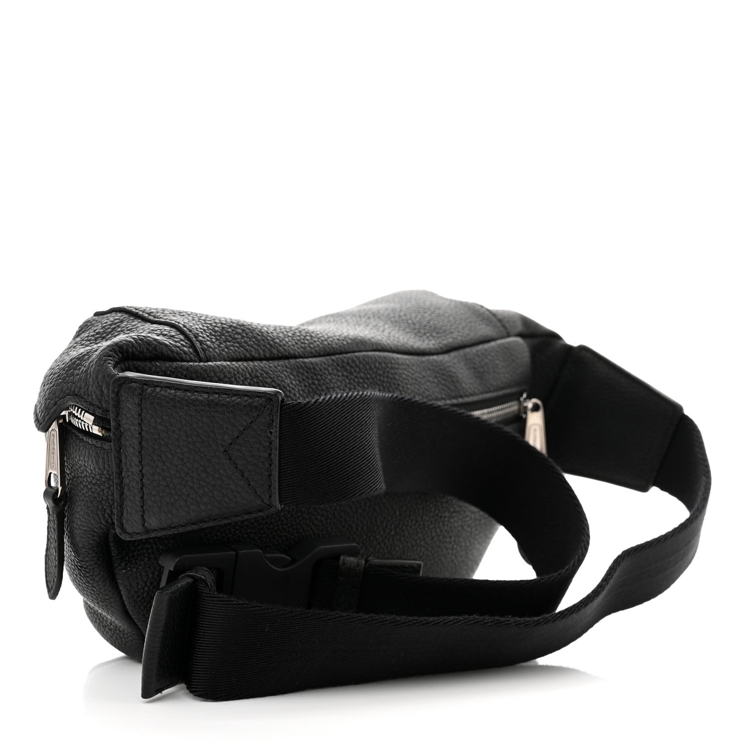 Burberry Grainy Calfskin Logo Graphic Sonny Bum Bag Black 3 of 10