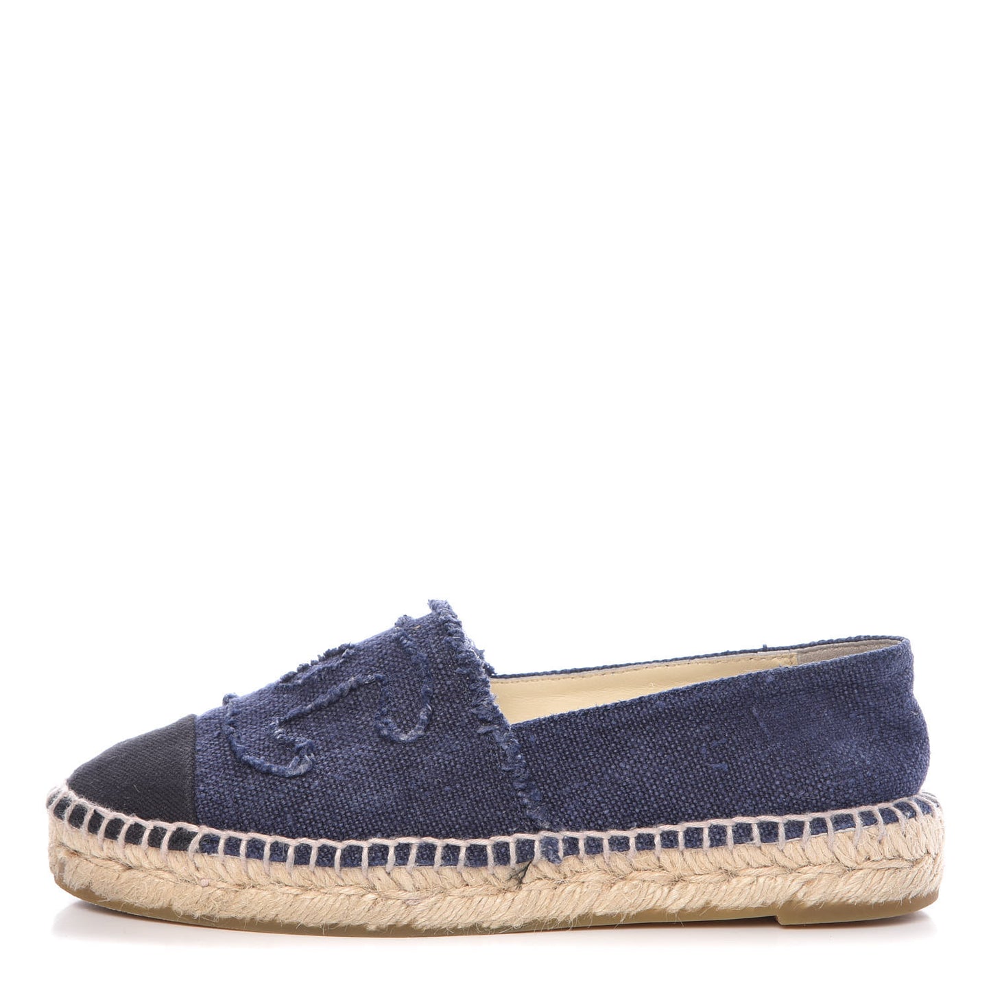 Denim Toile CC Espadrilles 35 Navy Black