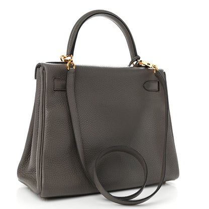Hermes Taurillon Clemence Kelly Retourne 28 Etain 3 of 15
