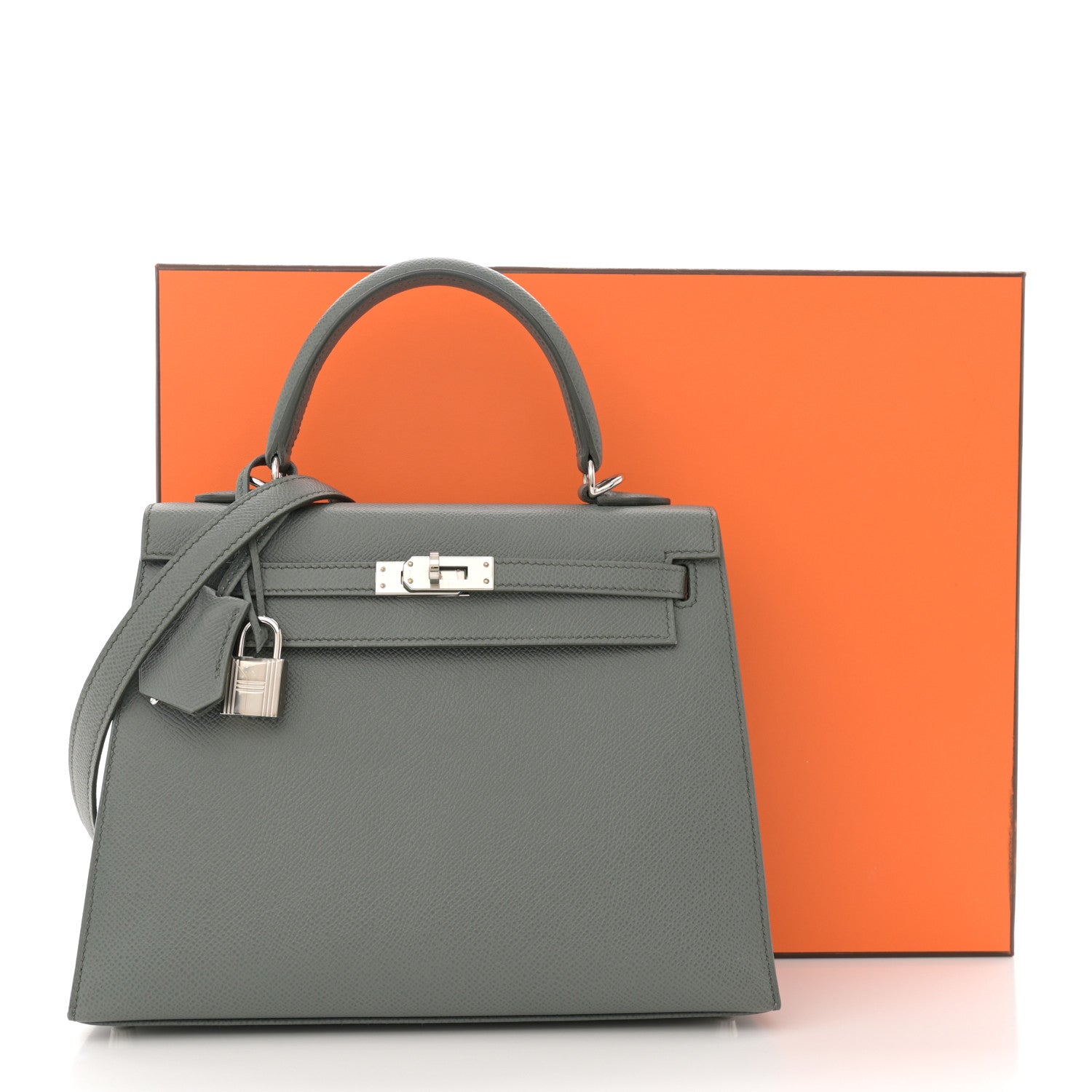 Hermes Epsom Kelly Sellier 25 Vert Amande 13 of 13