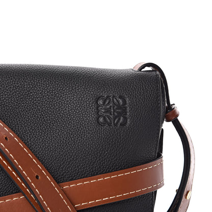Loewe Grained Calfskin Large Gate Bag Pecan Black 9 of 9