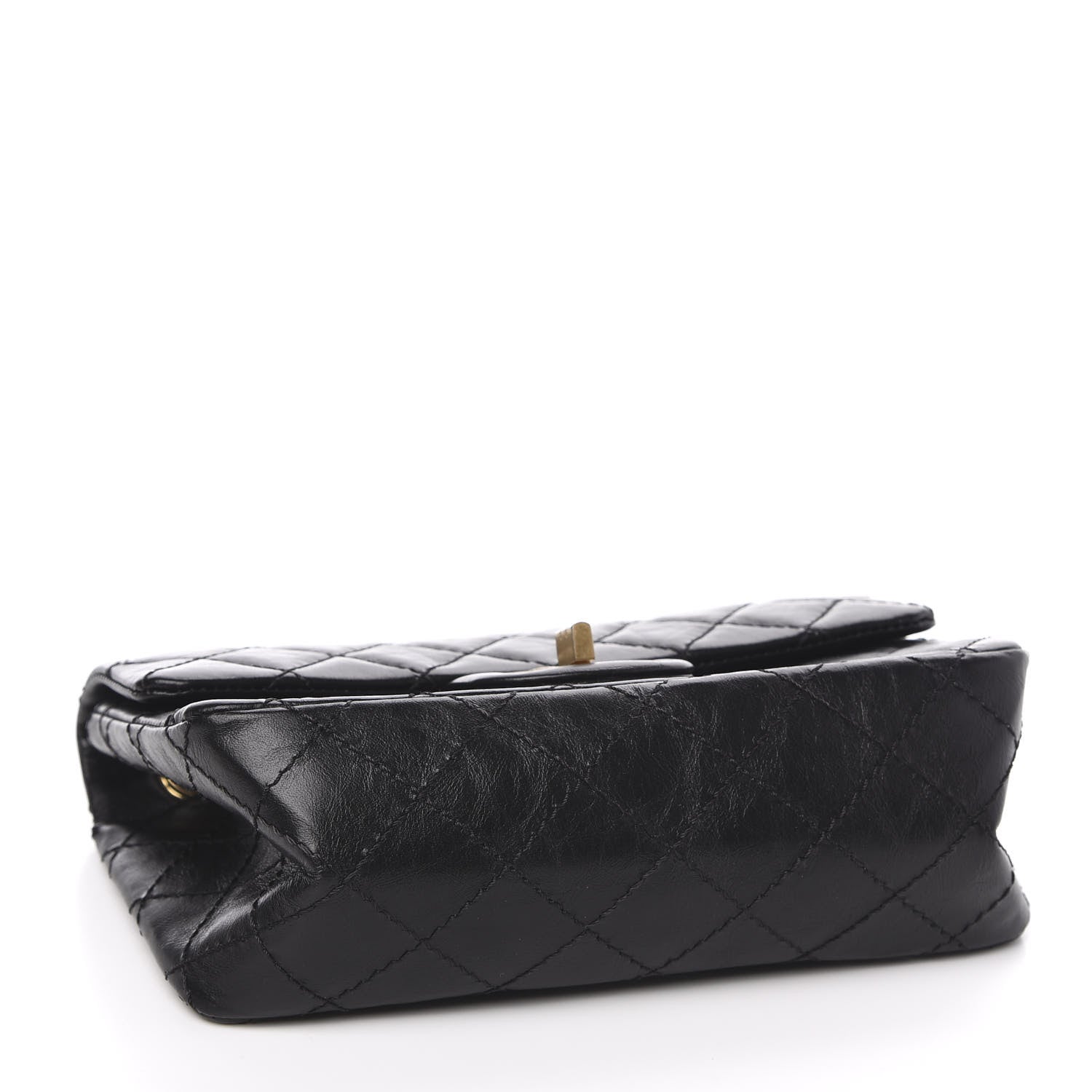 Chanel Aged Calfskin Quilted 2.55 Reissue Mini Flap Black 4 of 11