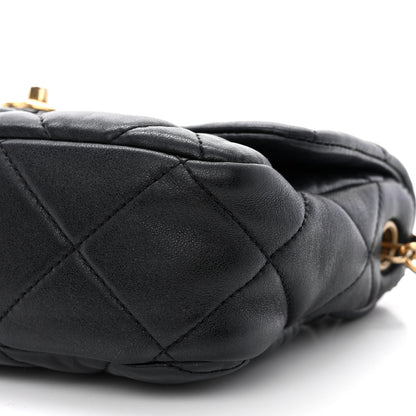 Chanel Lambskin Plexiglass Quilted Coco Love Flap Black 10 of 10