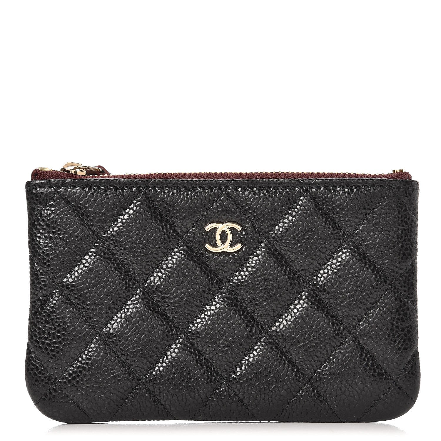 Chanel Caviar Quilted Small Cosmetic Case Black 1 of 8